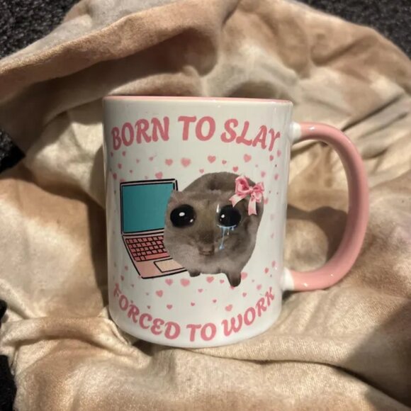 😻Pink Inner Mug - Picture 1 of 2